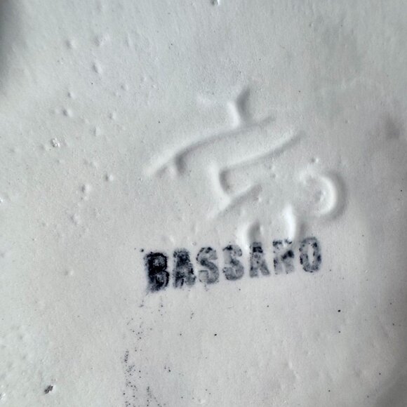 Bassano Ornate Italian Blue and Yellow Ceramic Pottery Set - Picture 8 of 14